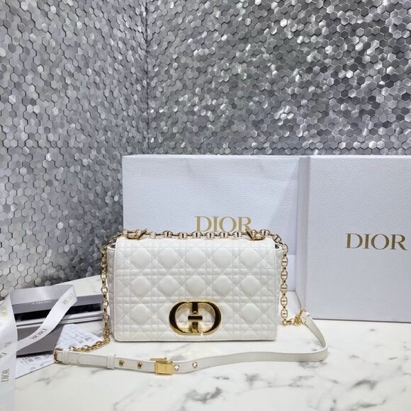 Dior Dresses & Skirts - DIOR  Cangzhou pattern gold buckle chain shoulder bag crossbody bag
